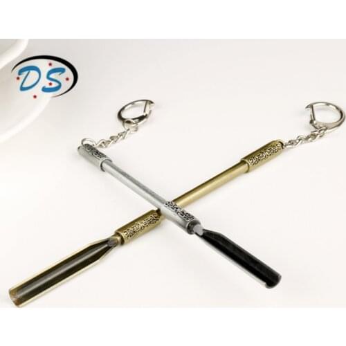 Unique Jewelry Keychain TV Jewelry Luoyang shovel Pendants Key Rings Mans Hip Hop Key Chains Key Holders for BAGS