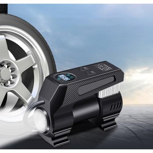 Bicycle Pump Portable Air Compressor 12V Car Tire Air Inflator Compressor For Cars Tire Pump For Car Tyre Inflator Electric Bike