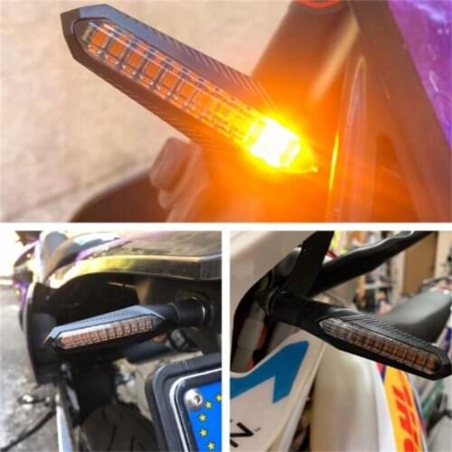 1PC LED Motorcycle Running Turn Signal light Sequential Water Flowing Blinker Indicator Flasher Lamp
