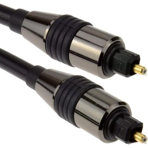 10m 20m Optical Lead Fiber Line Aluminum Outer Shell Digital Toslink Audio Cable Cord Wire