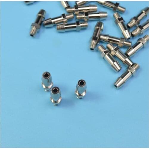 10Pcs M4 Water Nozzles Brass Chrome Water Faucet Outlet For Water Cooling Motor Mount/Speed Regulator Parts For RC Boat Model