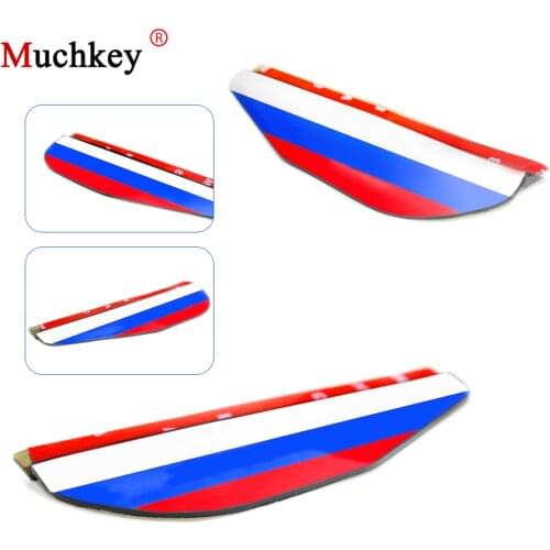 2Pcs Universal Flexible PVC Car Rain Shield Rearview Mirror Rain Blades Auto Back Mirror Rain Eyebrow Guard Car Stickers Styling