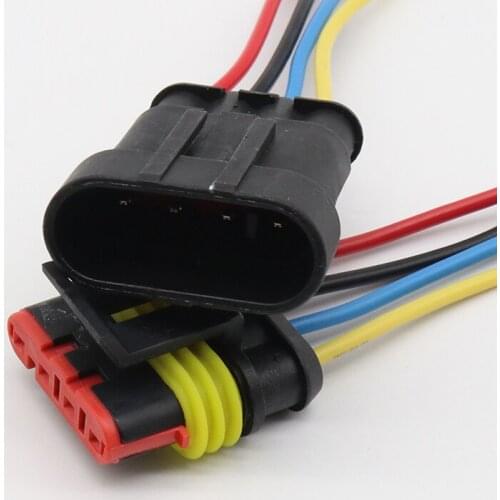 4 Pin Way Sealed Waterproof Electrical Wire Connector Plug Set auto connectors with cable