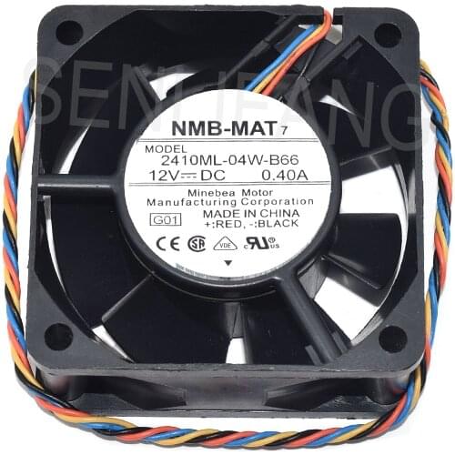 For NMB-MAT 2410ML-04W-B66 DC12V 0.4A Four Lines Cooling Fan