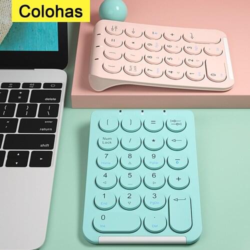 Bluetooth-compatible 22 Keys Digital Keyboard Rechargeable Numeric Keypad For Macbook Laptop Tablet Slim Mini Numpad For Office