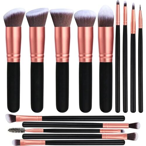 Makeup Brushes Premium Synthetic Foundation Powder Concealers Eye Shadows Makeup 14 Pcs Brush Set Make Up Brushes