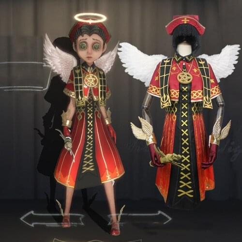 Hot Game Identity V Cosplay Costume Doctor Emily Dyer Cosplay Costume survivors Cosplay Costume New Skin Holy angel Red Outfit
