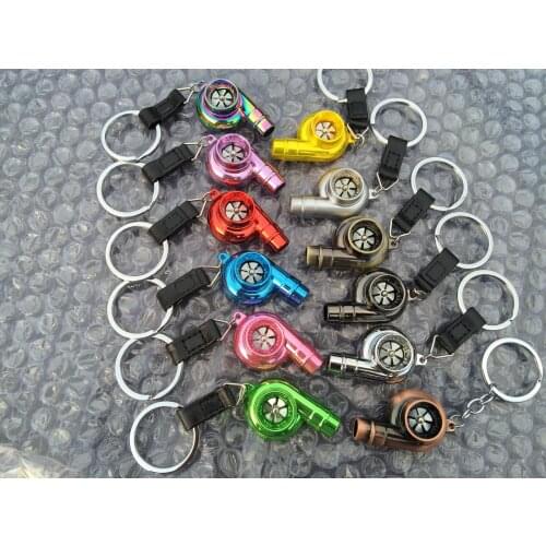 Creative Whistle Sound Turbo Turbine Long Style Metal Keychain Car Auto Part Key Chain Ring Keyring Keyfob Pendent