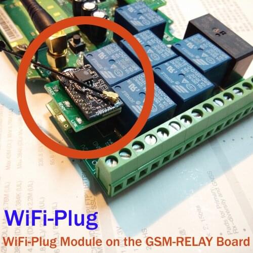 WiFi Plug module for GSM-RELAY remote switch Change GSM remote controller to wifi controller