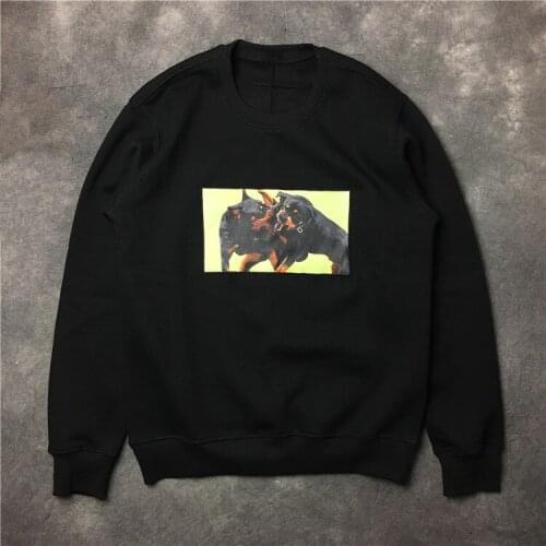 New Baolideng Men stitching animal hound gentleman Hoodies Hoody hooded Sweatshirts velvet Cotton Drake Thicken Fleece #E12