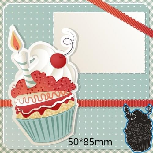 50*85mm birthday cake new Metal Cutting dies Stencils for DIY Scrapbooking Paper Cards Craft Making Craft Decoration