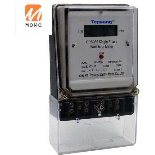 220V DDS986 single phase two wire digital smart electronic energy meter watt hour meter with good price