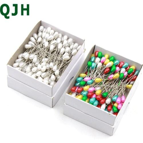 Wholesale 144pcs/set colorful&white positioning needles DIY sewing tools accessory patchwork locating pearl light straight pins