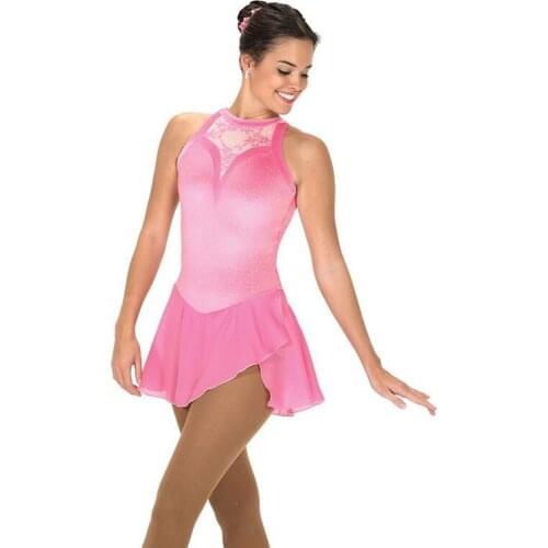 Nasinaya Figure Skating Dress Customized Competition Ice Skating Skirt for Girl Women Kids Gymnastic Performance Sleeveless Lace
