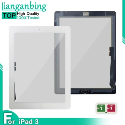 Touch Screen For 9.7'' iPad 2 A1395 A1396 A1397 Touch Panel Outer Front Screen Replacement Digitizer Sensor Glass With Button