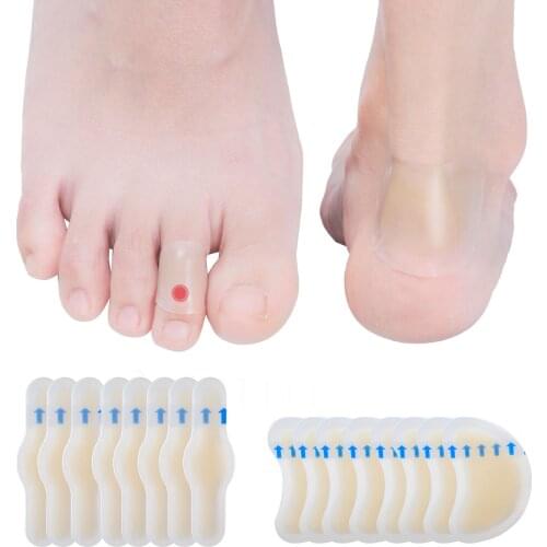Simifun 2Pcs Adhesive Hydrocolloid Gel Blister Plaster Pedicure Patch Pads Anti-wearing Heel Sticker