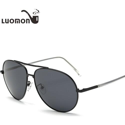 LUOMON Pilot Retro Polarized Sunglasses Men Driving Outdoor Luxury Brand Colorful Eyewear Sun Glasses UV400 Oculos De Sol
