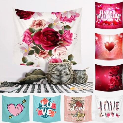 Wedding Decoration Tapestry Wall Hanging Home Decor Lovley Polyester Tapestry Gifts Decorative Tapestries