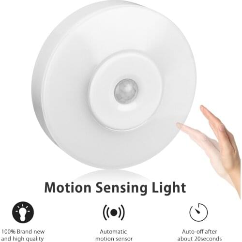 Intelligent Sensor LED Night Light & Emergency Light PIR Body Sensing Light Control Battery Operated LED Wall Night Light