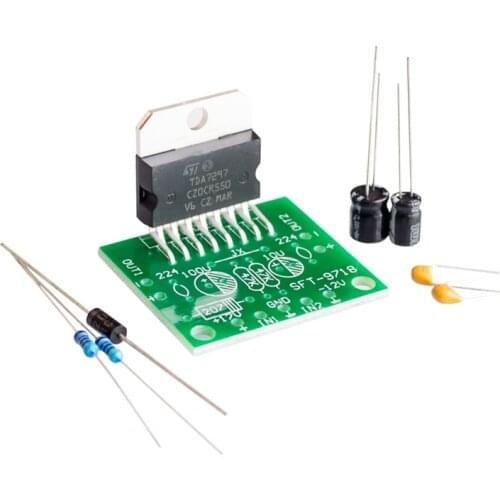 5PCS TDA7297 power amplifier board parts DC 12V pure rear stage 2.0 dual-channel 15W+15W electronic DIY kit