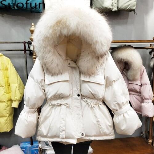 Thick Long Slim Contton Fur 2021 Fashion Jackets Parka Coat Female Women Puffer Warm Winter Feather Jacket Short Outerwears