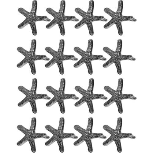 Quality 18Pcs Fashion Metal Napkin Buckle Creative Starfish Jewelry Napkin Ring Hotel Set Table Decoration Napkin Ring