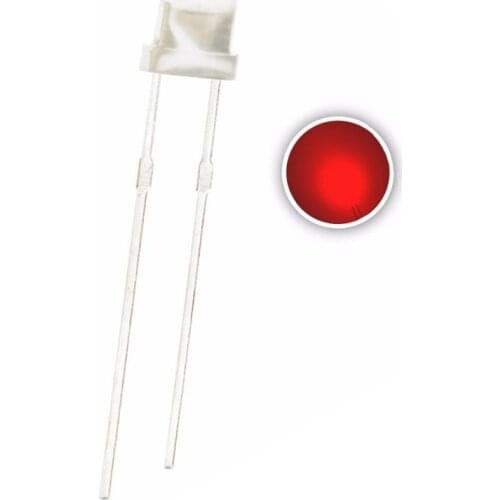 100pcs 3mm Red Diffused LED Round Head Lamp DIP-2 DC 3V 20mA 2pins Lamp Light Beads