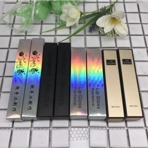 100 pcs Free Shipping Lip gloss Lipstick packaging gift bag boxs Long strip of small box mascara pack bank paper Present box