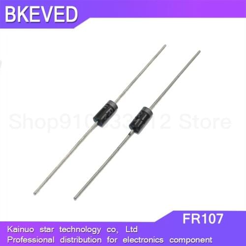 100PCS Rectifier Diode FR107 1A 1000V DO-41 fr107