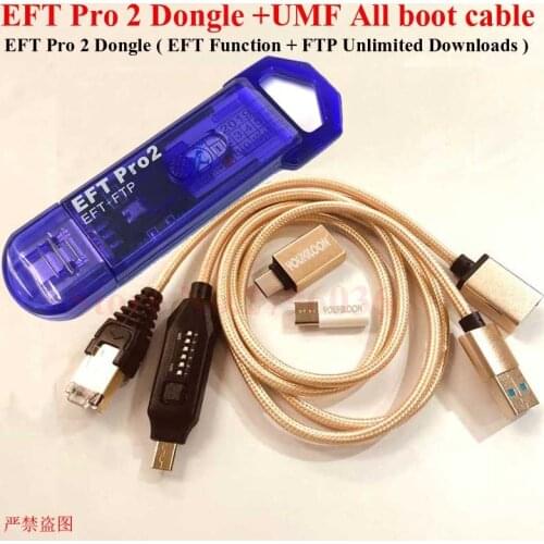 2020 original EFT Pro 2 Dongle ( EFT Function + FTP Unlimited Downloads ) + UMF ALL Boot cable Easy Micro USB To Type-C