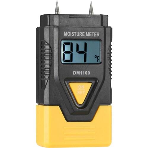 3 In1 Digital Wood Moisture Meter Concrete Sawn Timber Humidity Tester Thermometerght Portable Moisture Level For Measuring