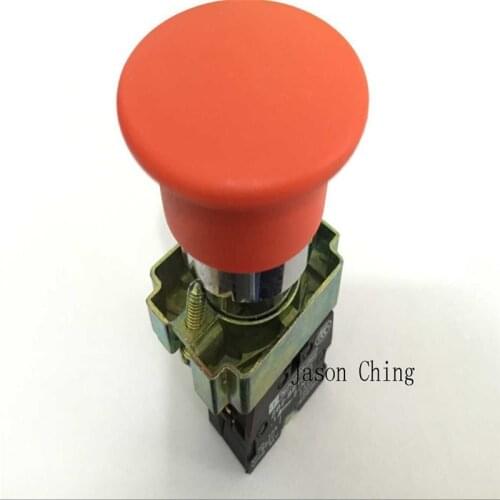 5Pcs/Lot XB2-BC42 1 NC Momentary Red Mushroom Head Push Button Switch N/C Brand New