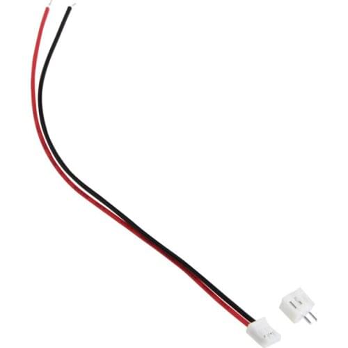 50 Sets Mini Micro JST 2.0 PH 2 Pin Connector Plug With Wires Cables 15cm/5.9in