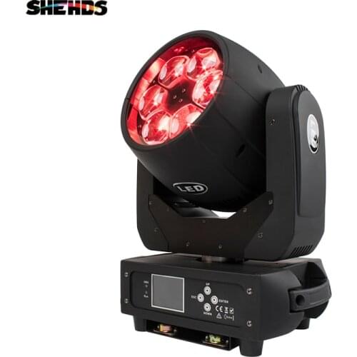 Bee Eye 6x40W Moving Head RGBW 4in1 LED Beam Effect Light Zoom Wash DMX Stage Lyre Disco Wedding Party DJ Club SHEHDS