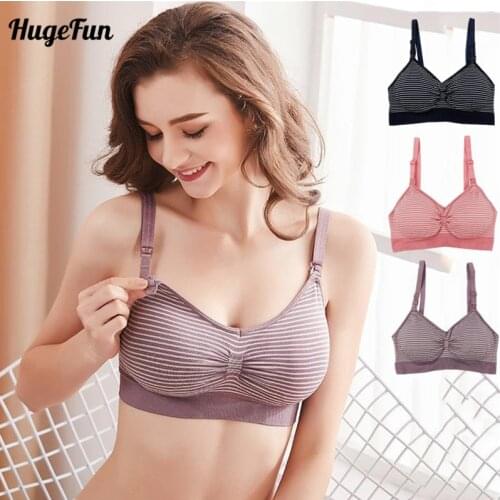 2019 Breastfeeding Bras for Pregnancy Nursing Bra Maternity Women Sleep Underwear Sets Feeding plus size 42