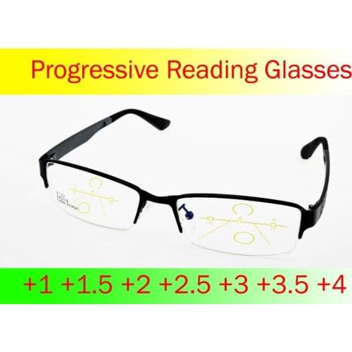 = Clara Vida For Intelligence Progressive Multifocal Hfrim Reading Glasses Bifocal See Near Far Ultra Light +1 +1.5 +2 To +4