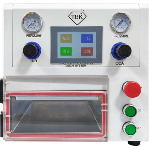 14 inch for fat curved tablet PAD LCD screensLY-TBK 108P touch screen control OCA Lamination Machine with universal curve screen