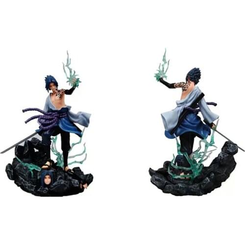 Naruto Shippuden GK Hatake Kakashi Lightning Cutter Battle Version Anime Action Figure Model 27cm Statue Collectible Toy Figma