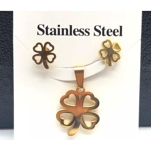 Elegant Gold Silver Color Earring Bear Animal Jewelry Set Charm Number Pendant Necklace Cat Pet Earings for Women Party Jewelry