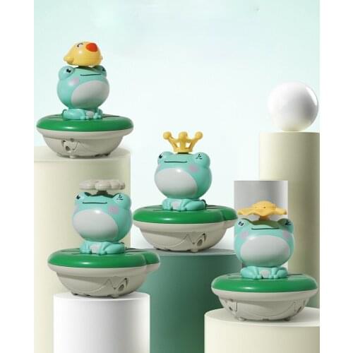 Toy baby playing with water little yellow duck bathing with water frog sprinkling shower swimming boy girl