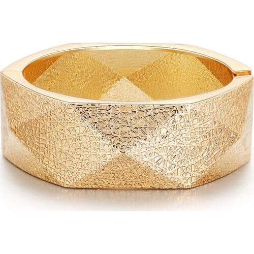 Classic Punk Metal Statement Cuff Bangles Bracelets For Women Fashion Jewelry Big Alloy Bangle Wholesale