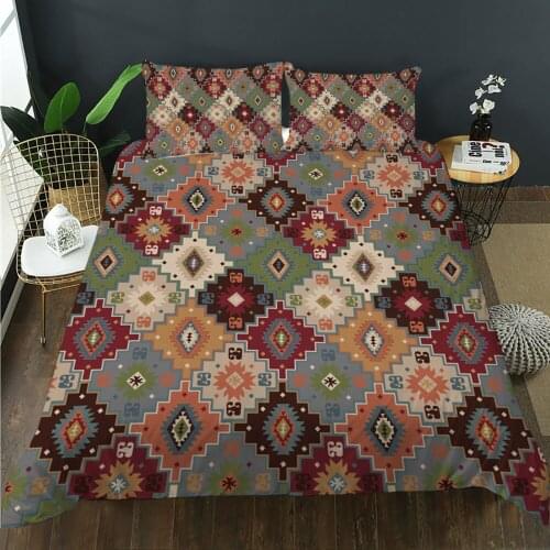 BailiPromise Eid Mubarak Plaid Floral luxury beding set Queen King full Size Bedroom Sets for home bed childrens sets