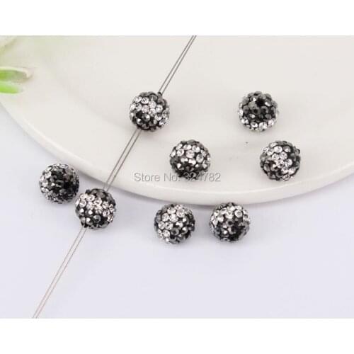 50pcs 8mm Round shape Crystal Zircon Spacer Loose Beads For Jewelry Making