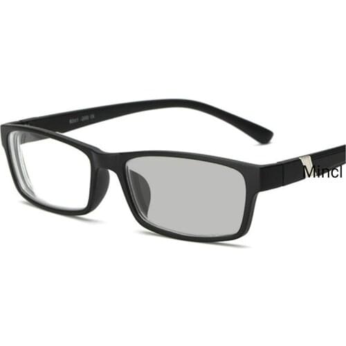 Square Metal Frame Multifocal Freeform Progressive Lenses Male Female Transition Sun Photochromic Reading Glasses FML