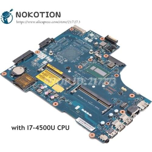 NOKOTION For Dell Inspiron 15R 5537 3537 laptop motherboard VBW01 LA-9982P CN-0CD6V3 0CD6V3 SR16Z I7-4500U CPU DDR3L