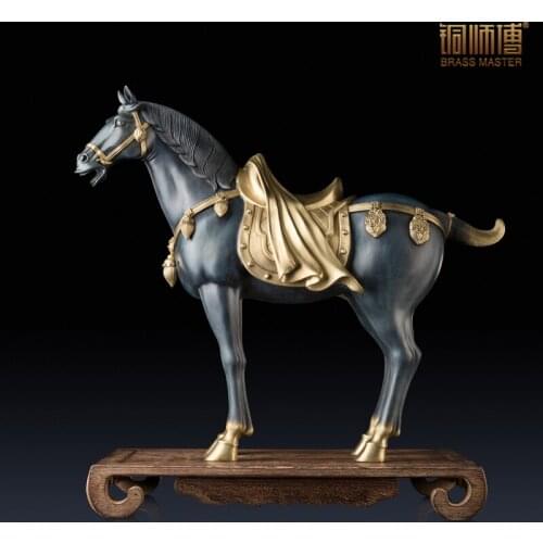 Copper master copper ornaments "Xiang Ma" accepts the wealth Home Furnishing Crafts Ornament accessories living room decoration