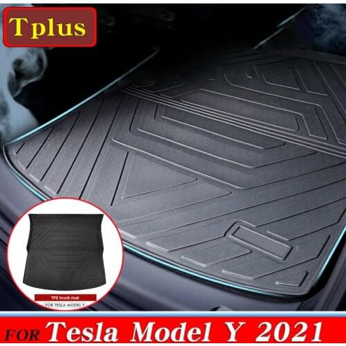 New! Model Y 2021 Trunk Mat TPE Waterproof Mats For Tesla Model Y Mat Accessories Car Trunk Mat Cargo Protection Antiskid Pad
