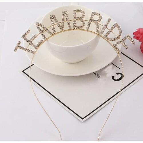 Wedding Engagement Team Bride To Be Bridesmaid Tiara Crown Headband Hen Party Wedding Jewelry Hair Accessories