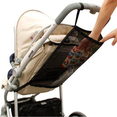Baby Stroller Organizer Children Carts Net Storage Bag Baby Trolley Basket Mesh Hanging Storage Net Bag Seat Pocket Stroller