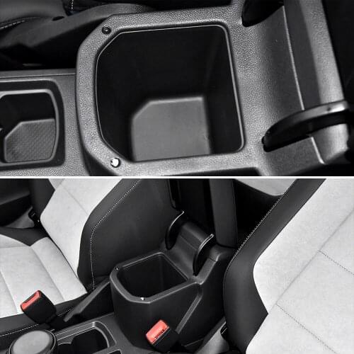 1 Pc ABS Car Armrest Box Storage for VW TROC 2018-2020 Center Console Arm Rest Storage Box Auto Accessories